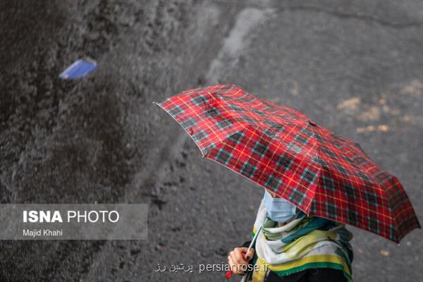 بارش پراکنده باران در شمال کشور