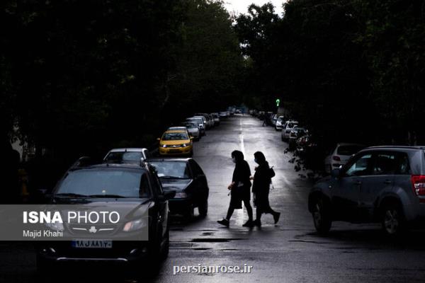 وزش باد شدید و رگبار باران فردا در تهران