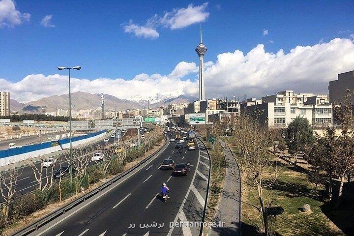 کیفیت هوای تهران قابل قبول است